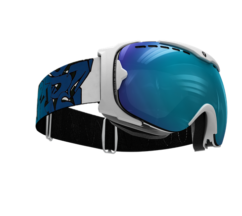 Guard Smallface L V White with blue multi lens